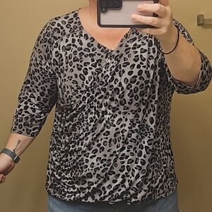 Lane Bryant drapey blouse